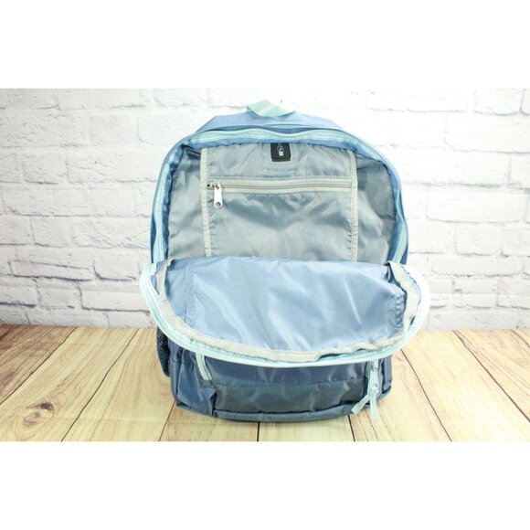 LL Bean Unisex Adult Weatherproof Nylon Deluxe Book Pack 37L Backpack Blue - Picture 10 of 13